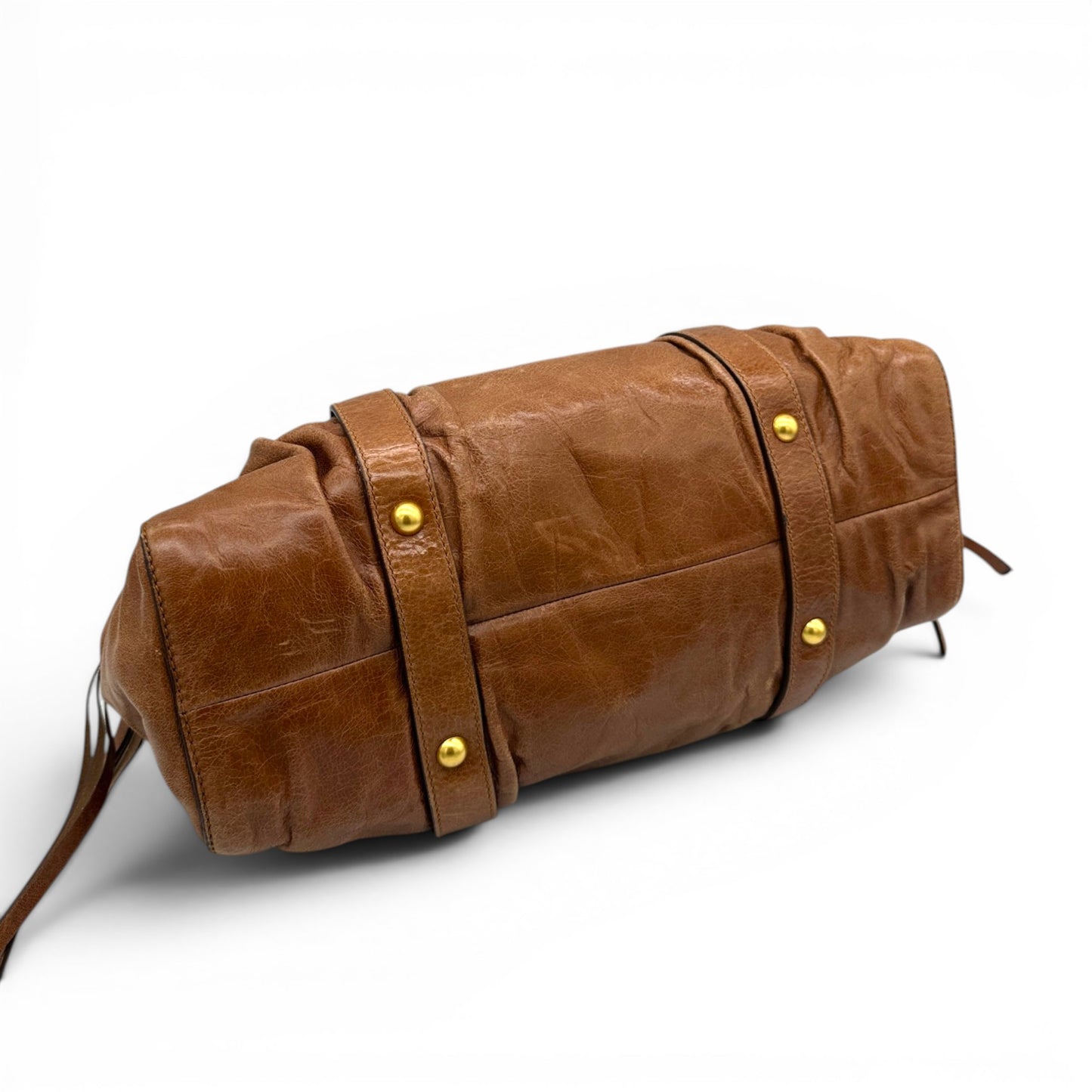 Vintage Miu Miu Vitello Lux 2-Wege-Handtasche