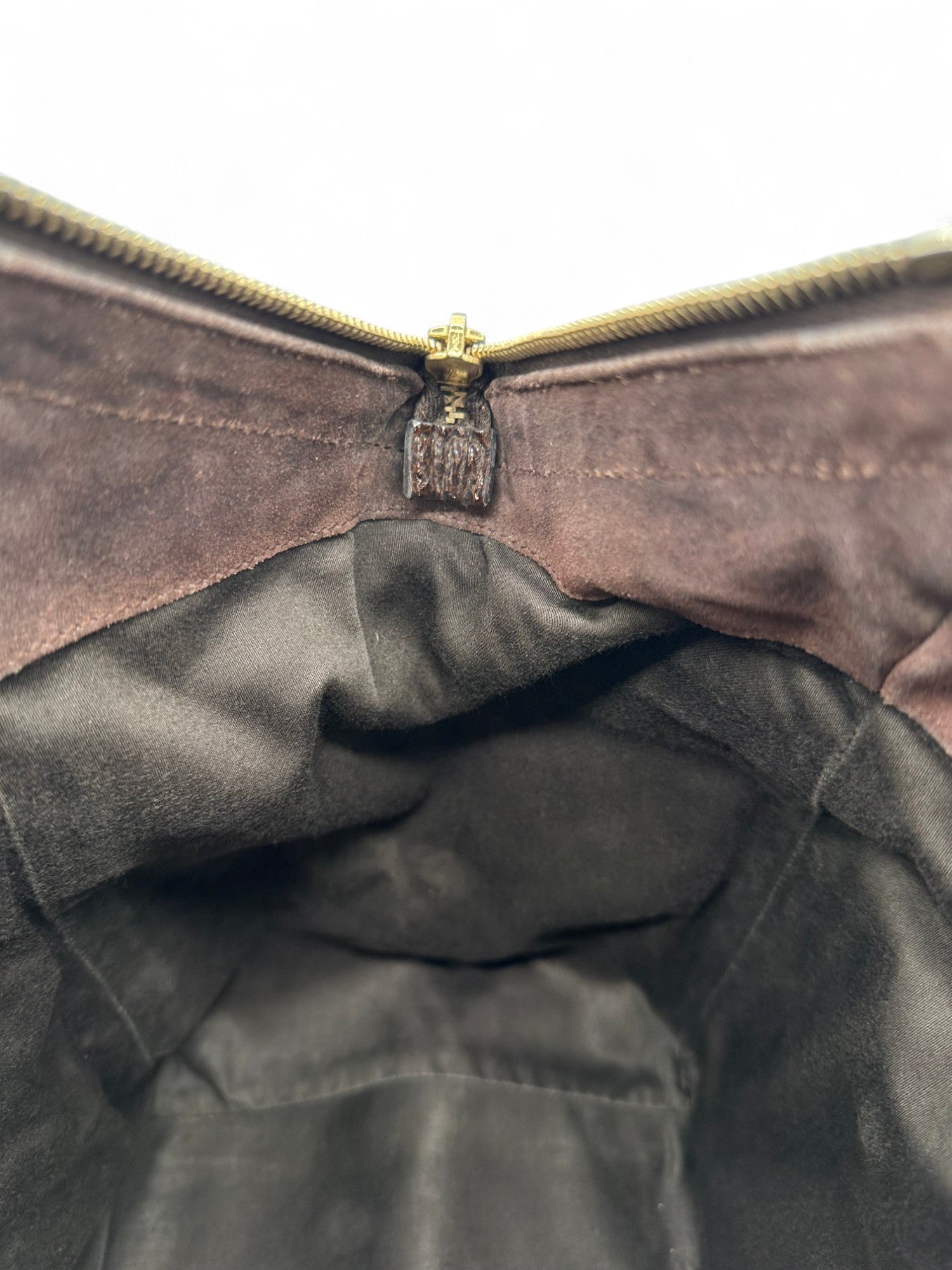 Vintage Yves Saint Laurent Downton Tote Shoulder Bag in Dark Brown Patent Leather - Thanks it's Vintage