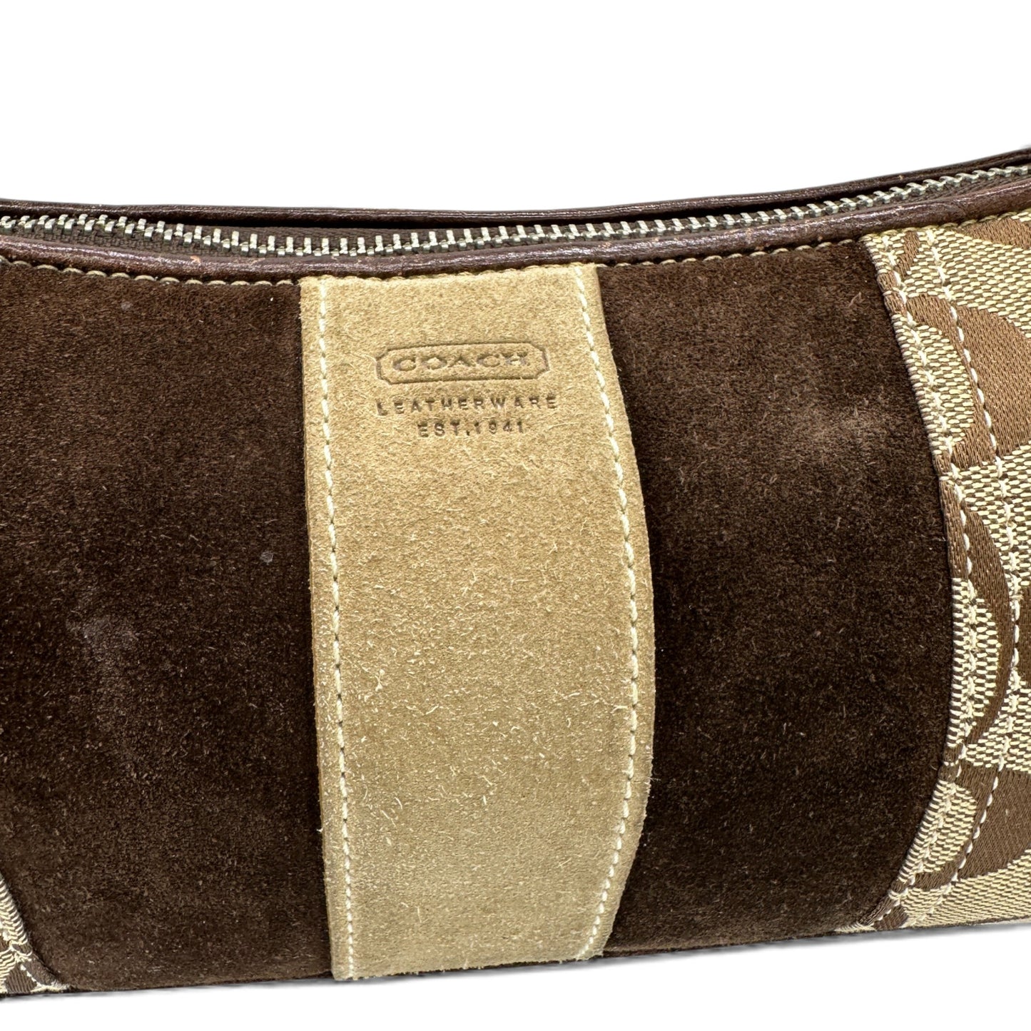 Vintage Coach 8K09 East West Baguette Shoulder Bag