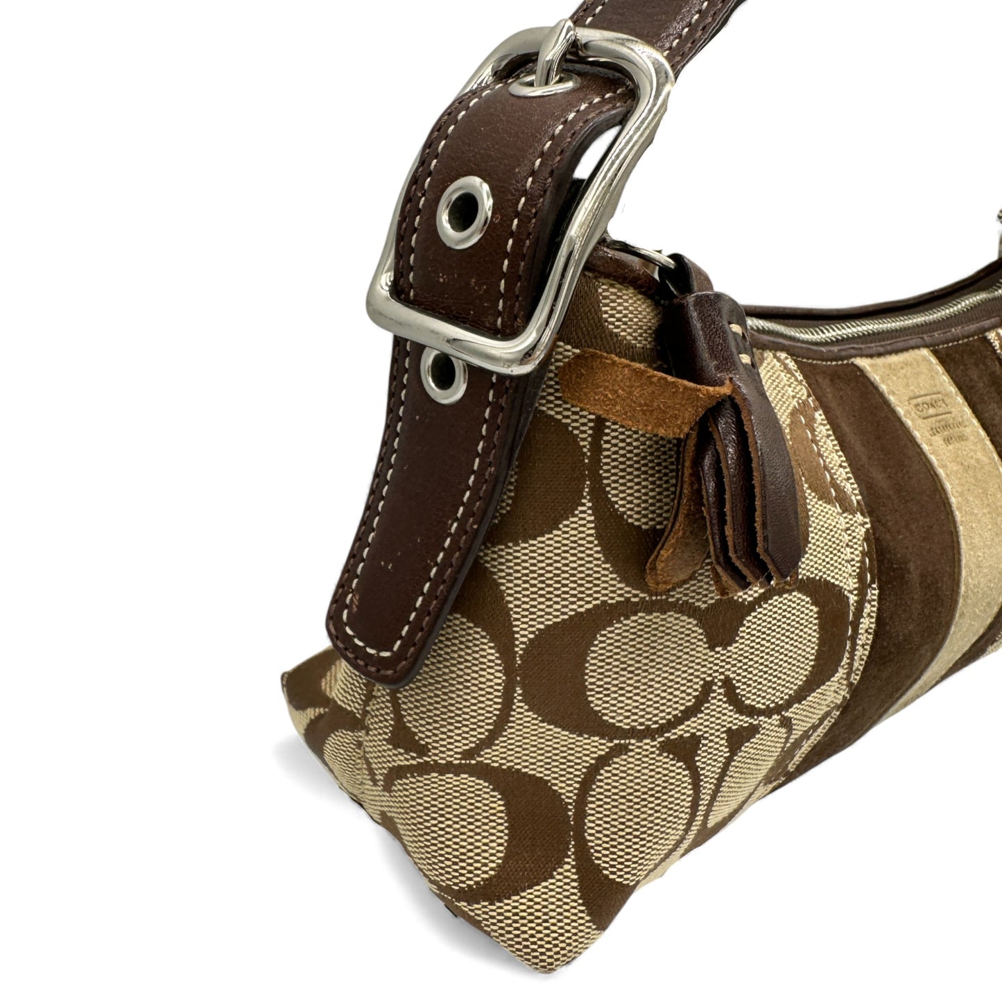 Vintage Coach 8K09 East West Baguette Shoulder Bag