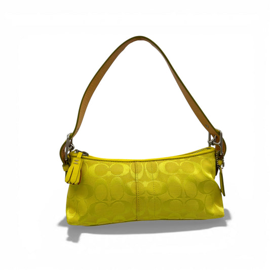 Vintage Coach 6371 East West Baguette Shoulder Bag