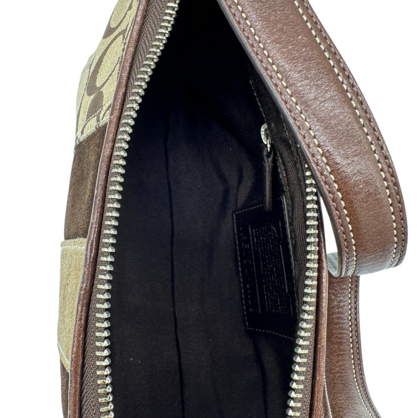 Vintage Coach 8K09 East West Baguette Shoulder Bag