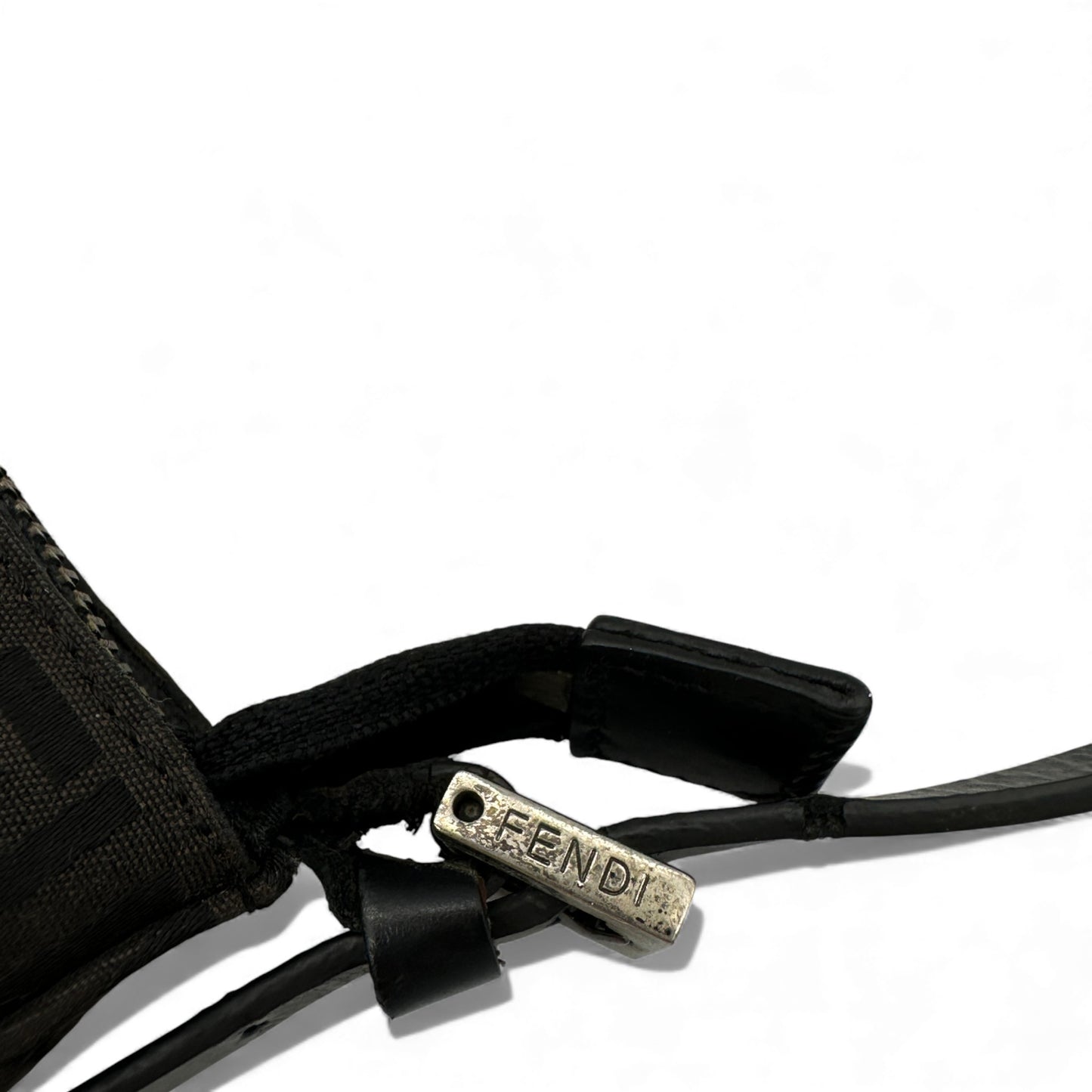 Vintage Fendi Zucchino Pochette Shoulder Bag