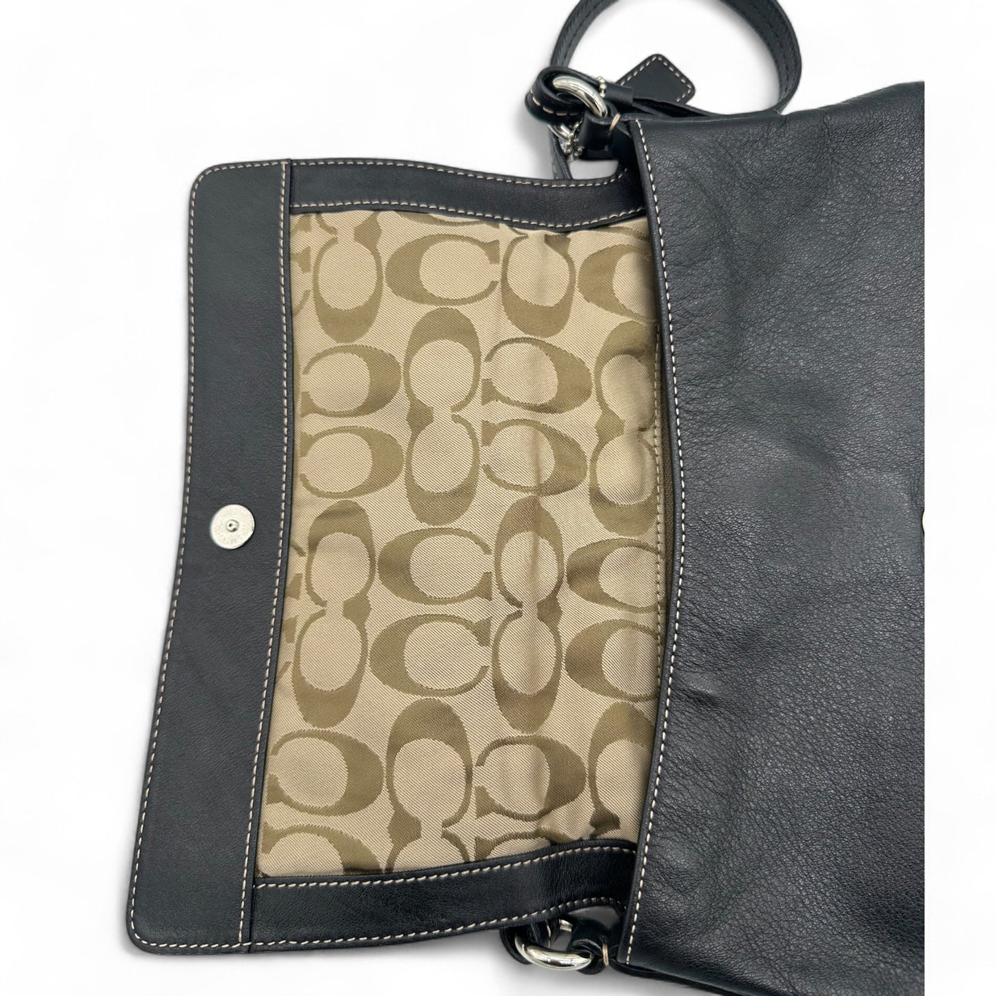 Vintage Coach 9722 Schultertasche mit Überschlag