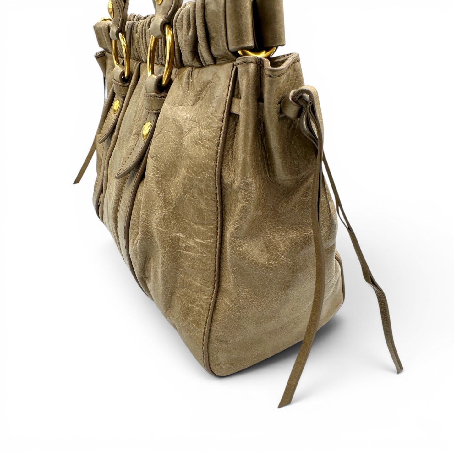 Sac à main vintage Miu Miu Vitello Lux 2 en 1
