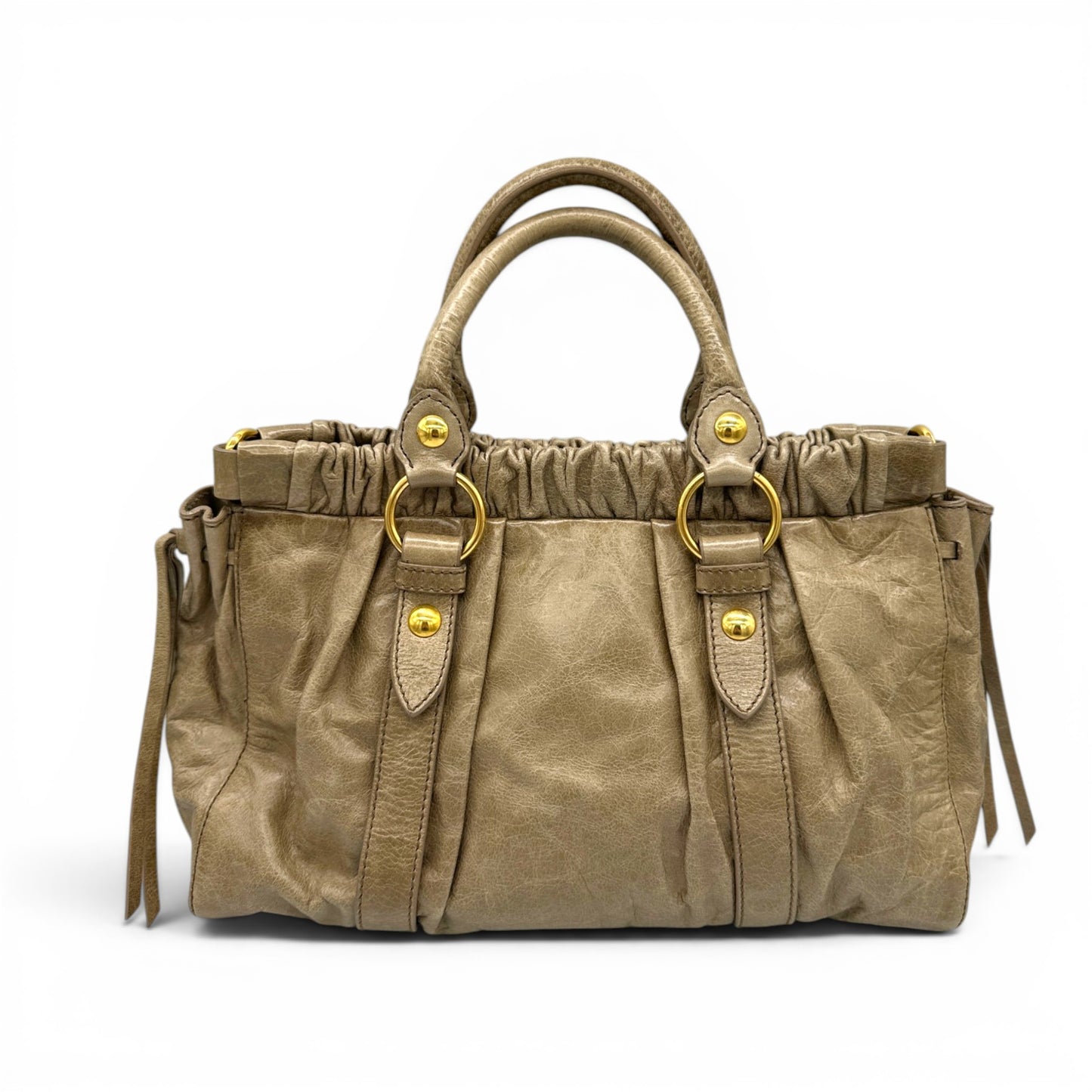 Sac à main vintage Miu Miu Vitello Lux 2 en 1