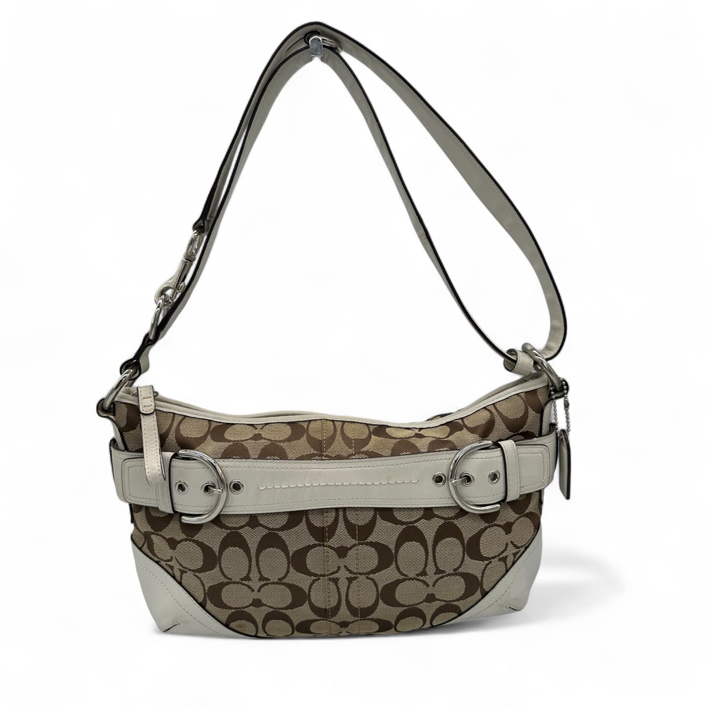Vintage Coach F07077 Soho Double Buckle Shoulder Bag