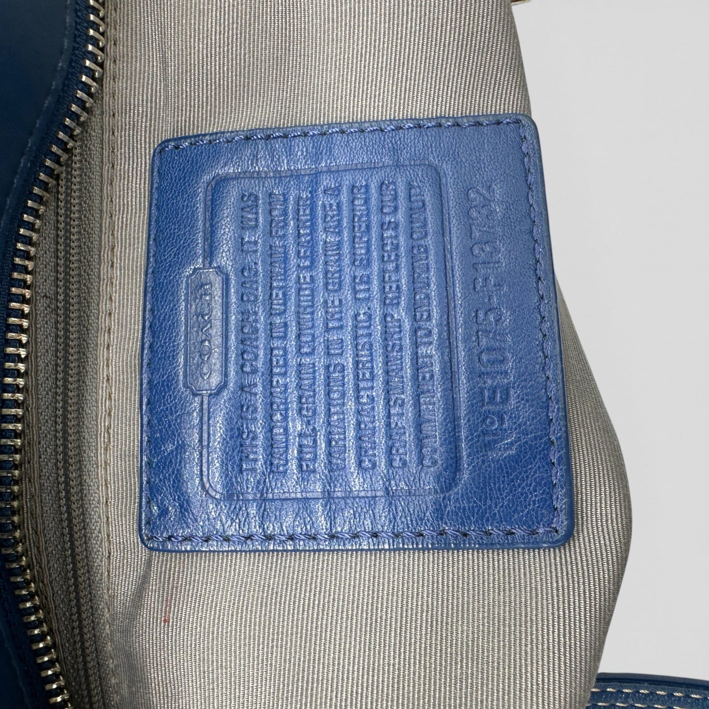 Vintage Coach F13732 Soho Schultertasche aus Leder