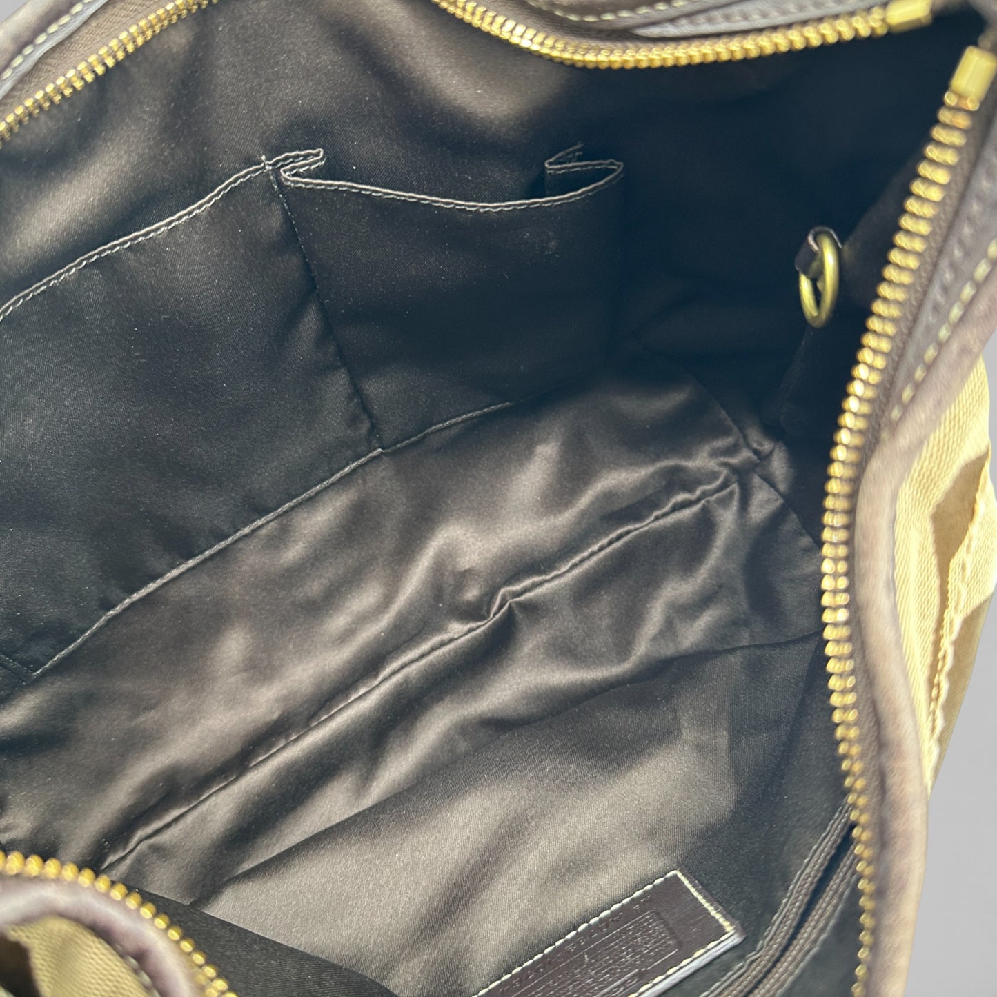 Vintage Coach 10772 Braune Monogram Ergo Schultertasche