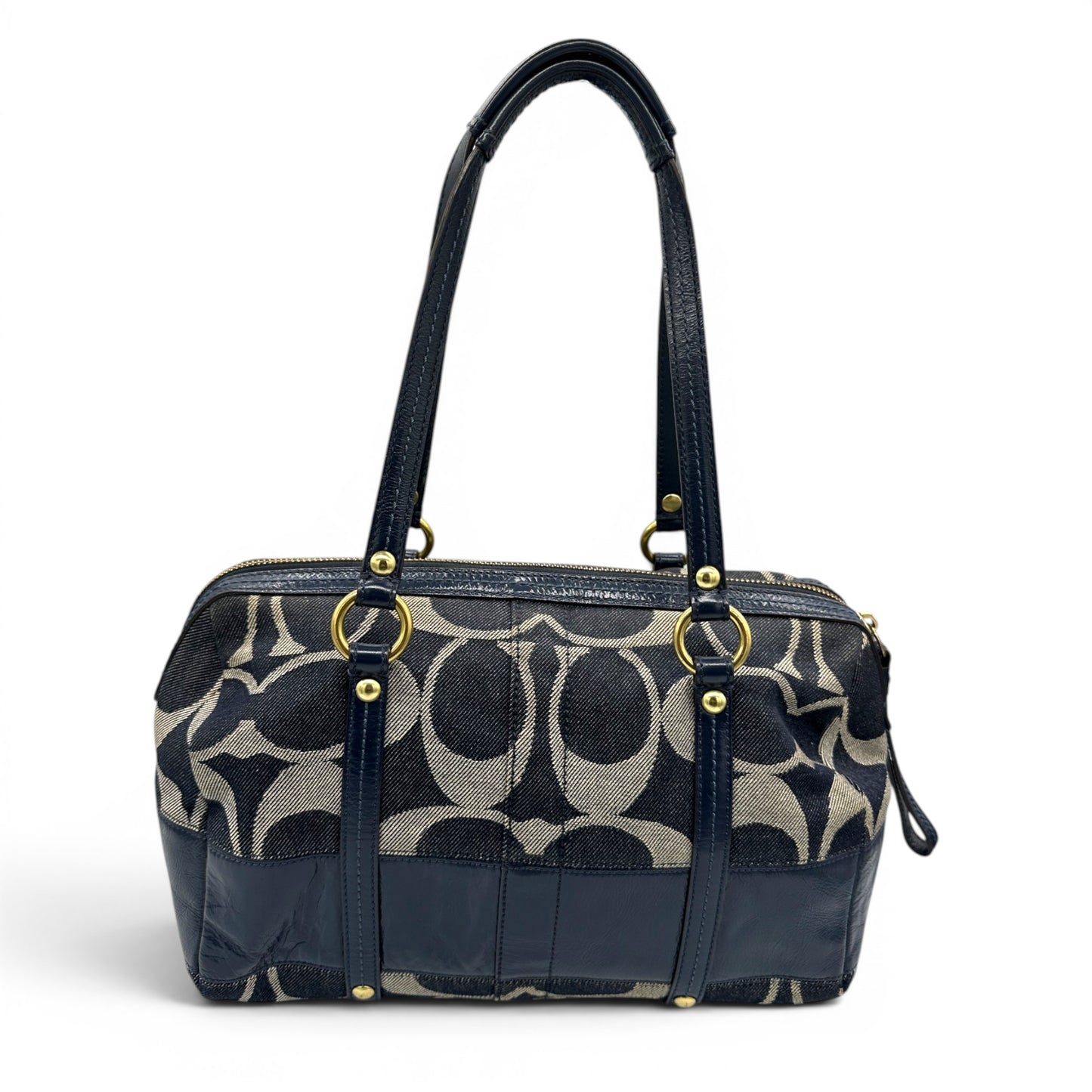 Sac bandoulière Boston en denim Coach vintage 11183