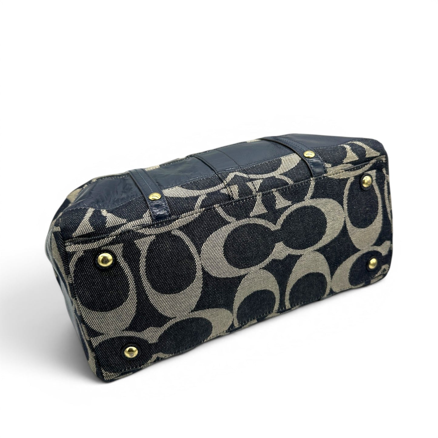 Sac bandoulière Boston en denim Coach vintage 11183