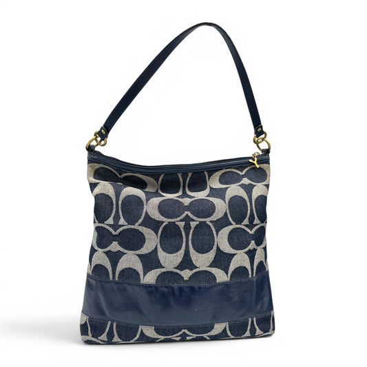 Vintage Coach F12549 Denim Shoulder Bag