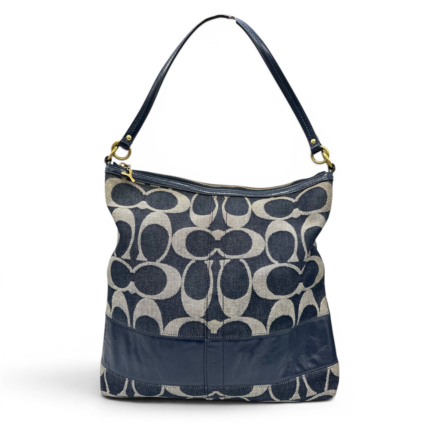 Vintage Coach F11179 Denim Tote Schultertasche
