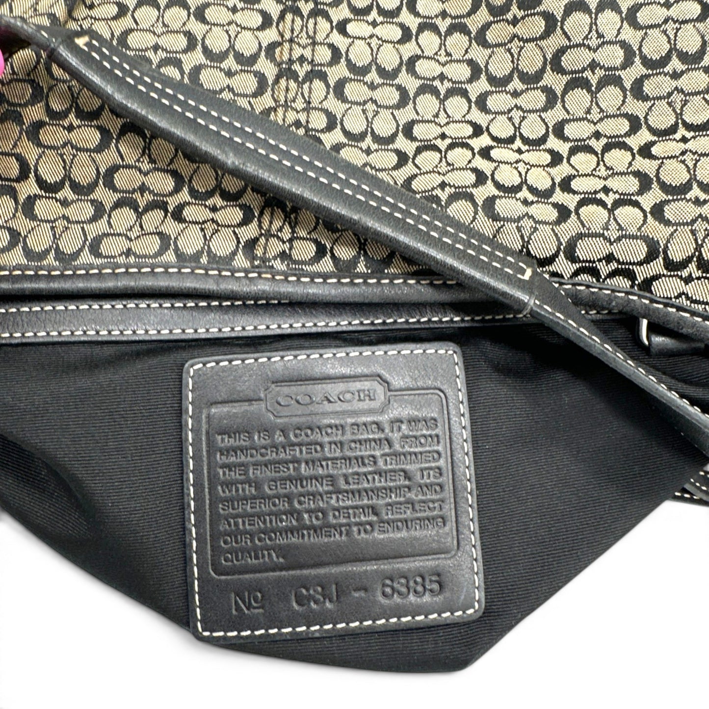 Sac bandoulière souple Coach Croissant 6385 vintage