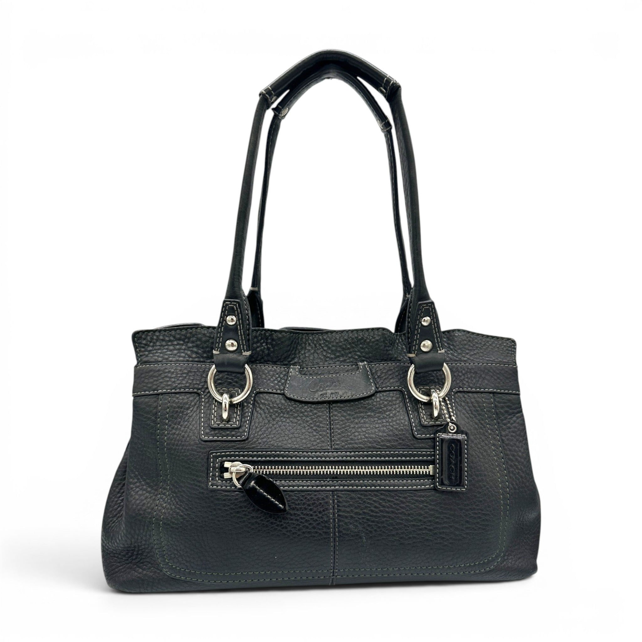【希少】OLD COACH Dulles Bag leather black Vintage Coach Bags | Shop Y2K & 2000s Styles – Page 2 – Thanks