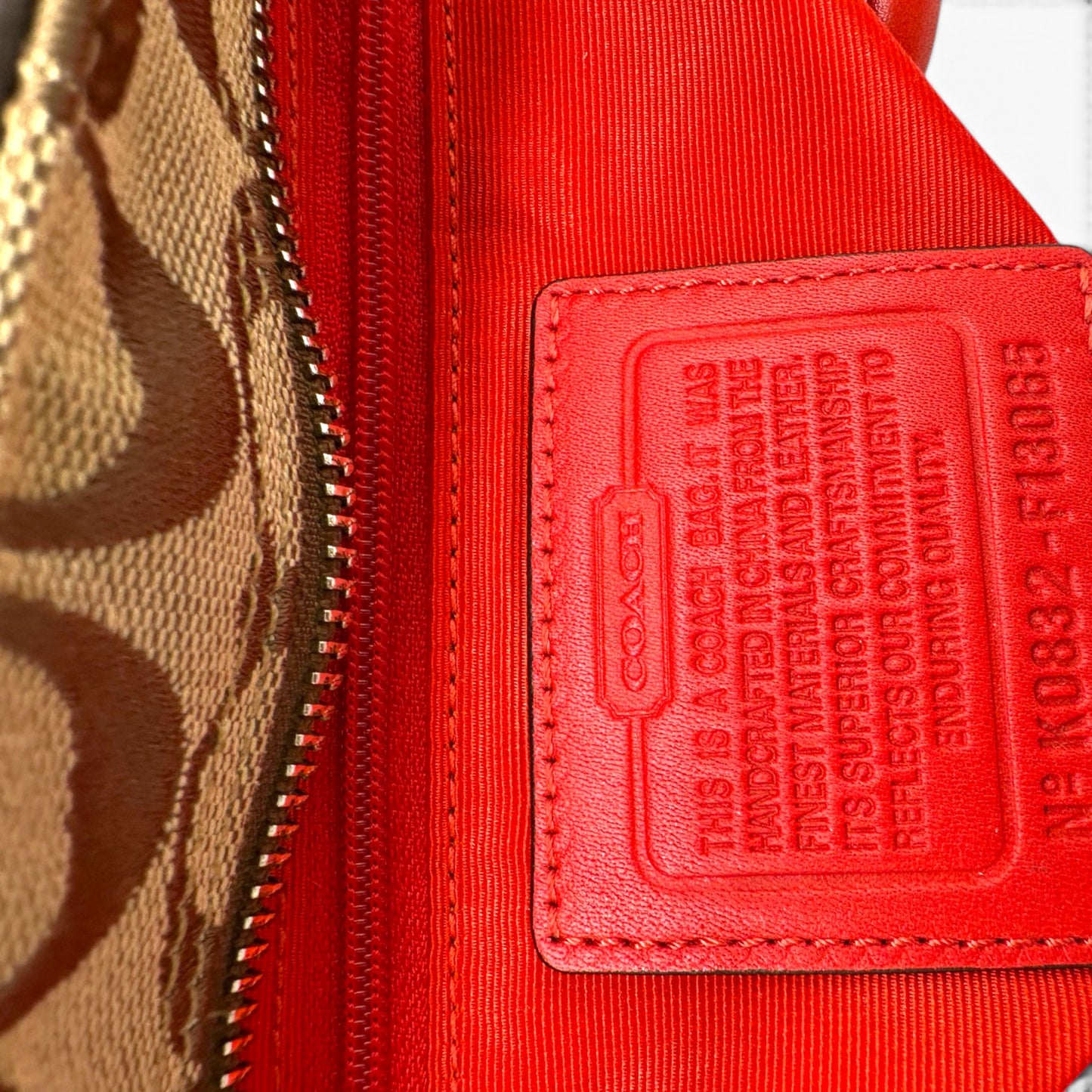 Vintage Coach F13065 Hampton Clip Handtasche