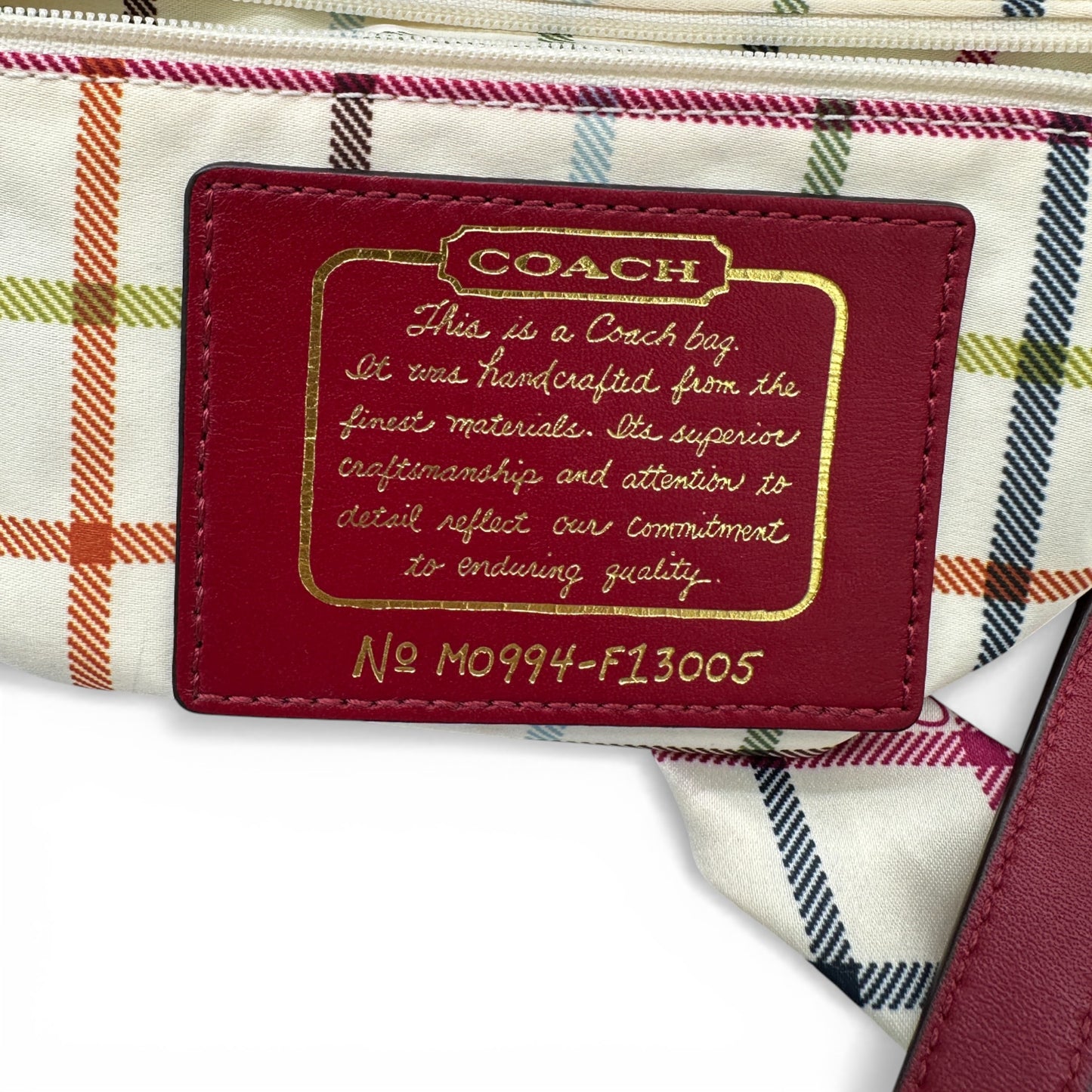 Vintage Coach F13005 Tote Shoulder Bag