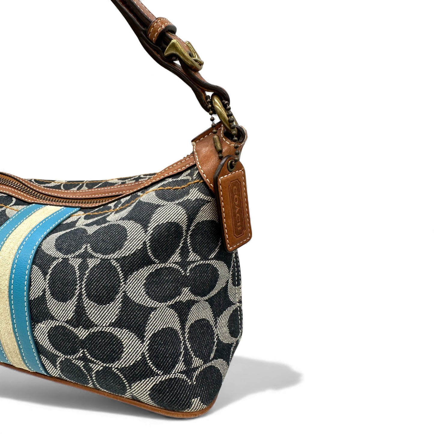 Vintage Coach Sufflette Denim 7041 Shoulder Bag