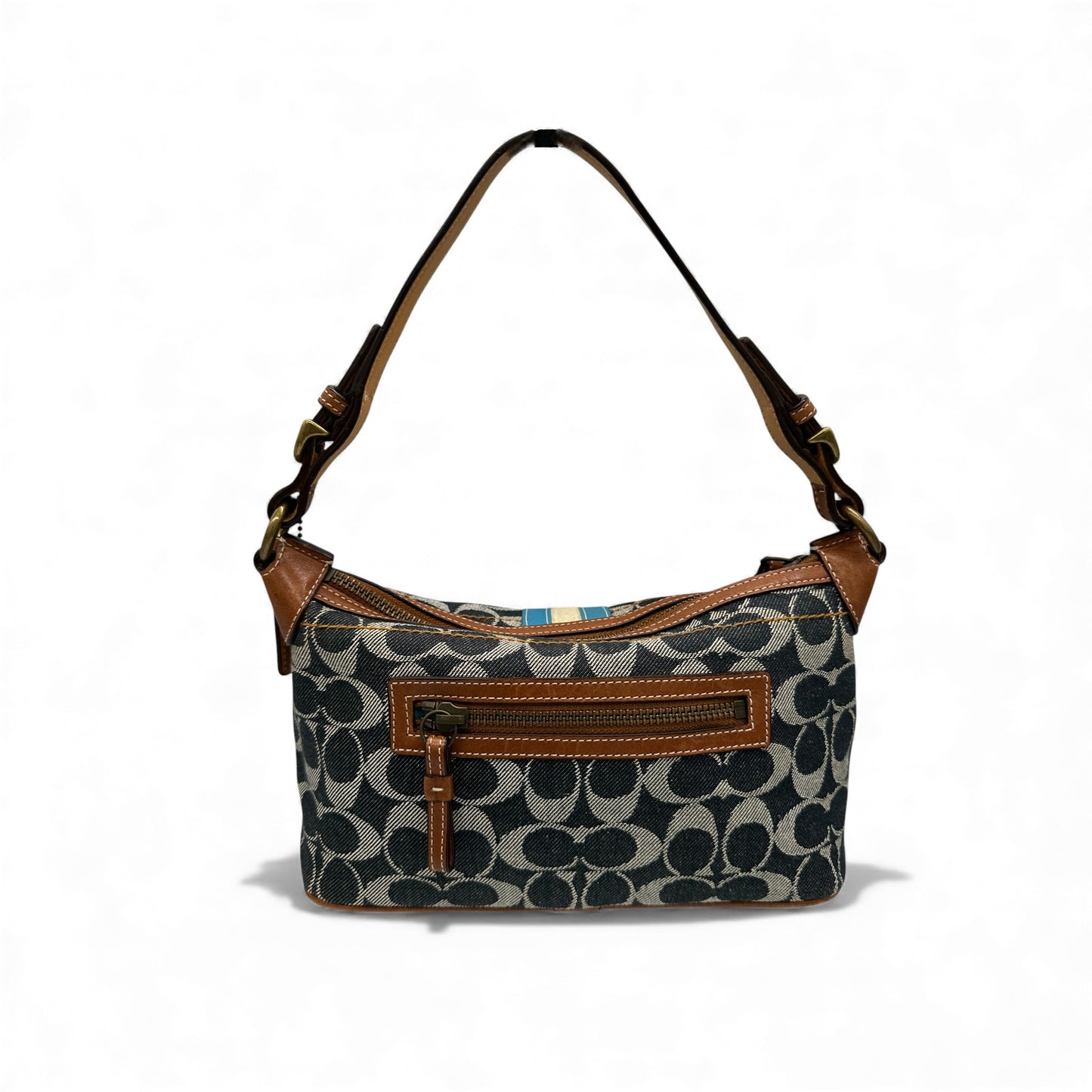 Vintage Coach Sufflette Denim 7041 Shoulder Bag