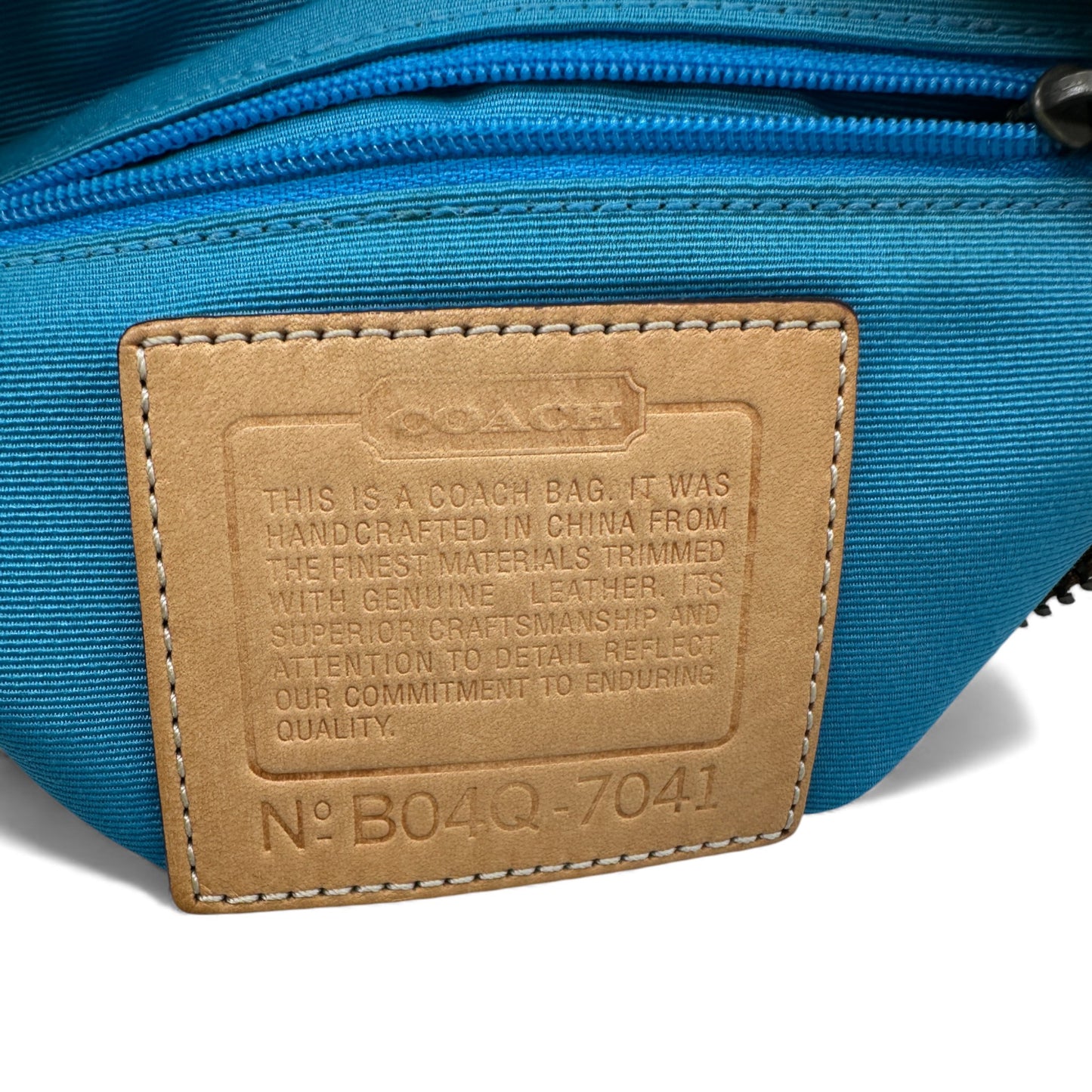 Vintage Coach Sufflette Denim 7041 Shoulder Bag