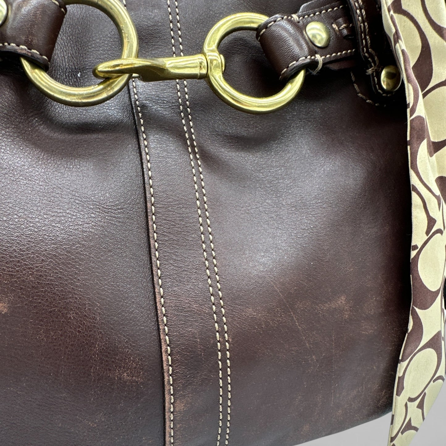 Vintage Coach F11303 Horsebit Tote Shoulder Bag