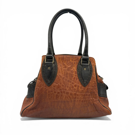 Vintage Fendi Ethnico Brown Leather Handbag