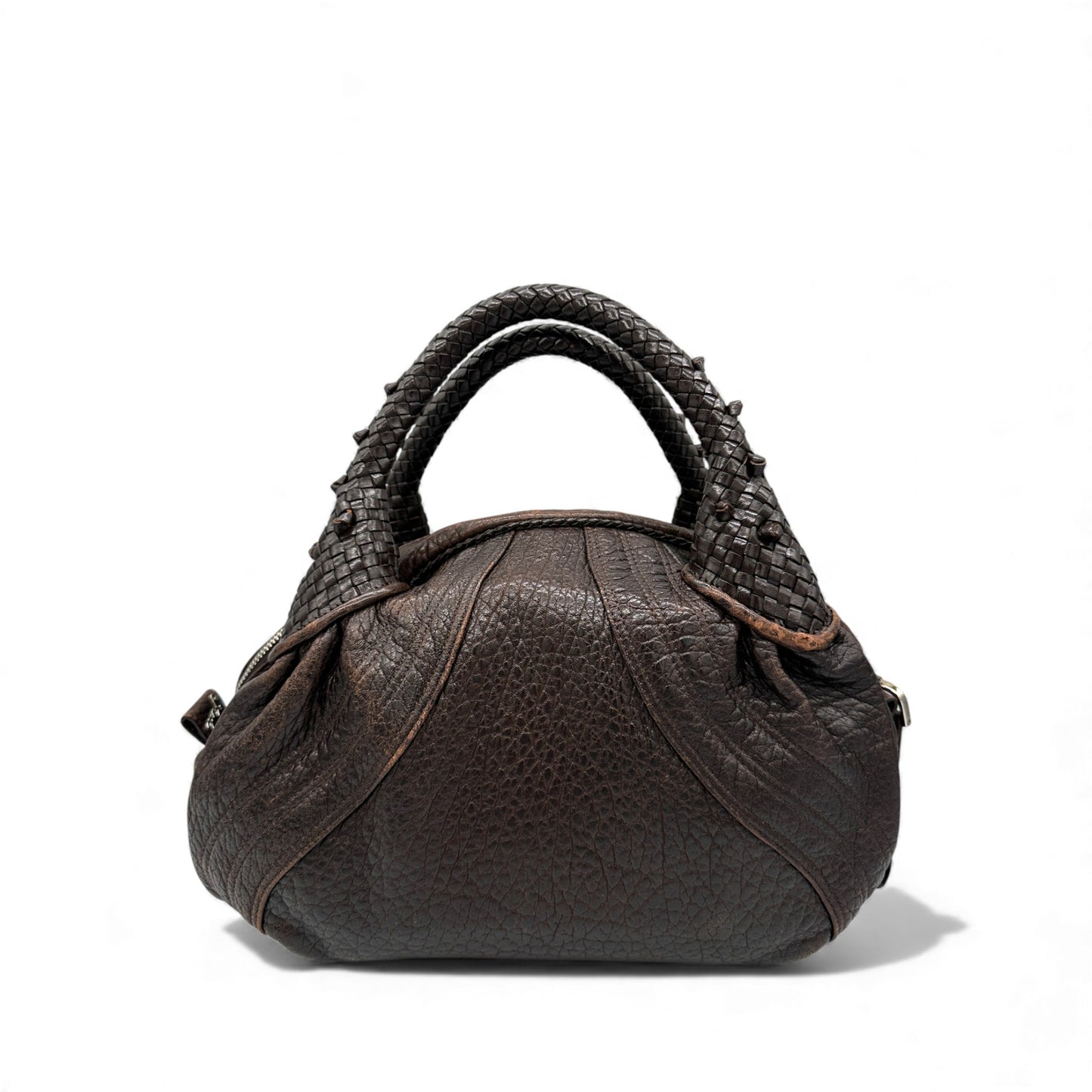 Vintage Fendi Spy Bag in Brown Leather