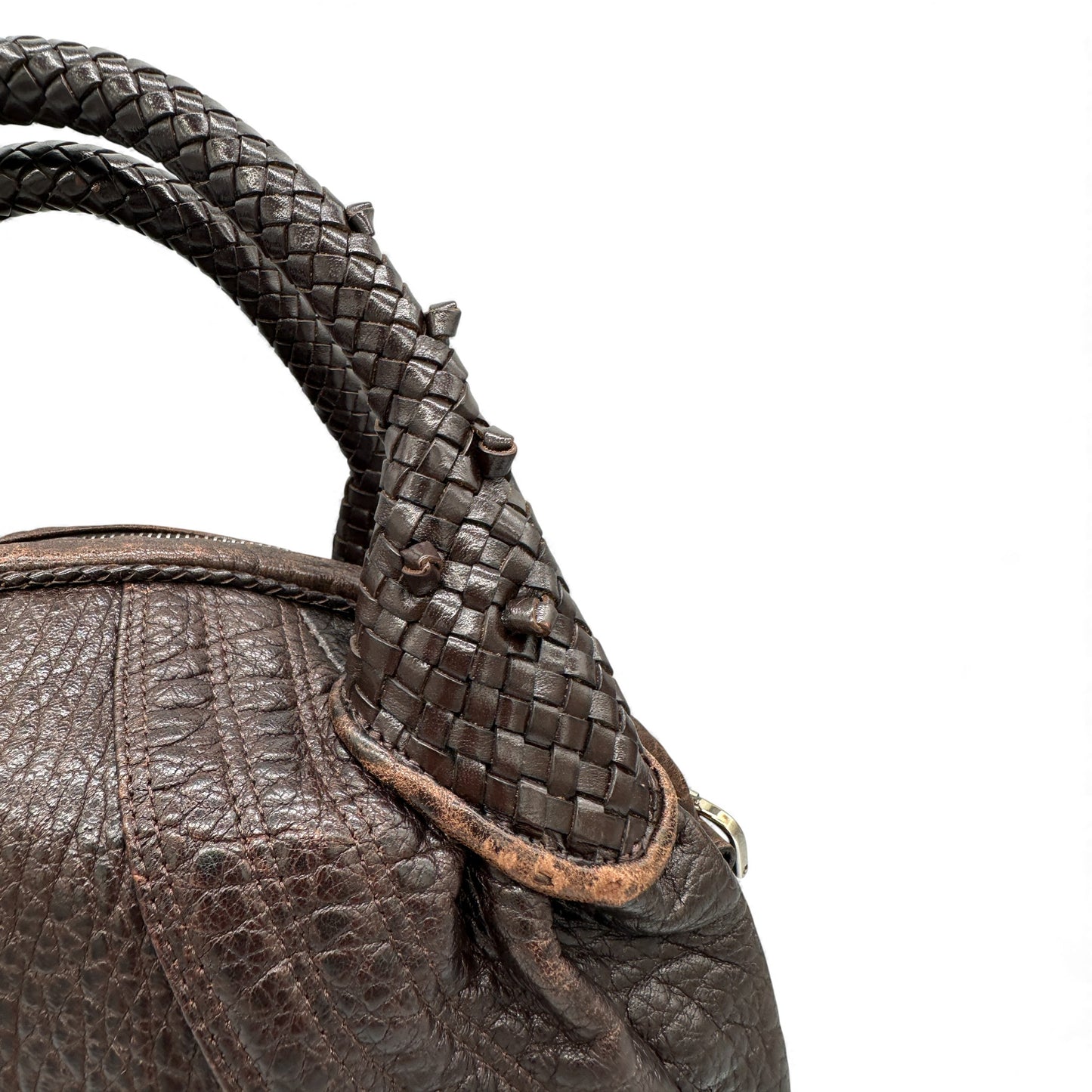 Vintage Fendi Spy Bag in Brown Leather