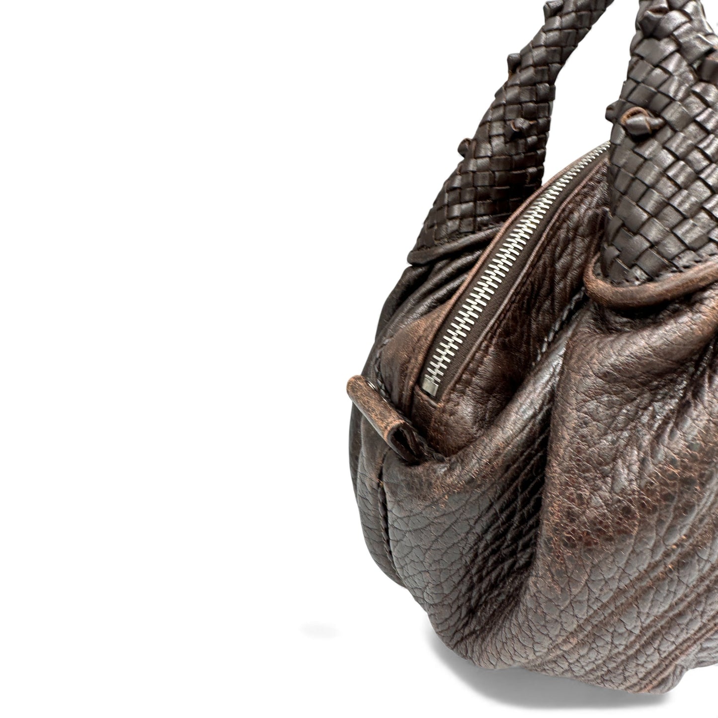 Vintage Fendi Spy Bag in Brown Leather