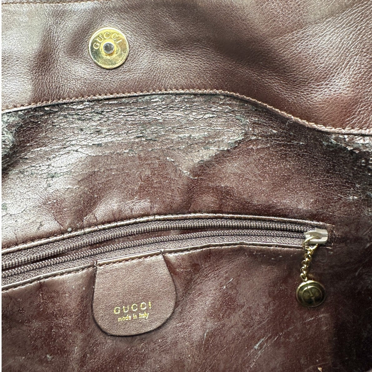 Vintage Gucci Bamboo 0012053 Schultertasche