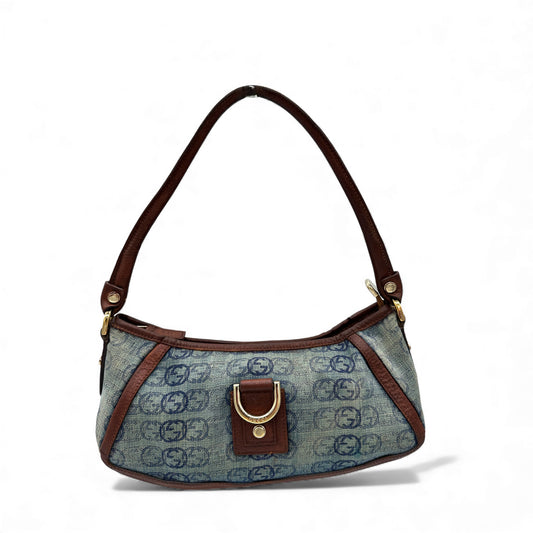 Vintage Gucci Abbey 130939 Denim Shoulder Bag