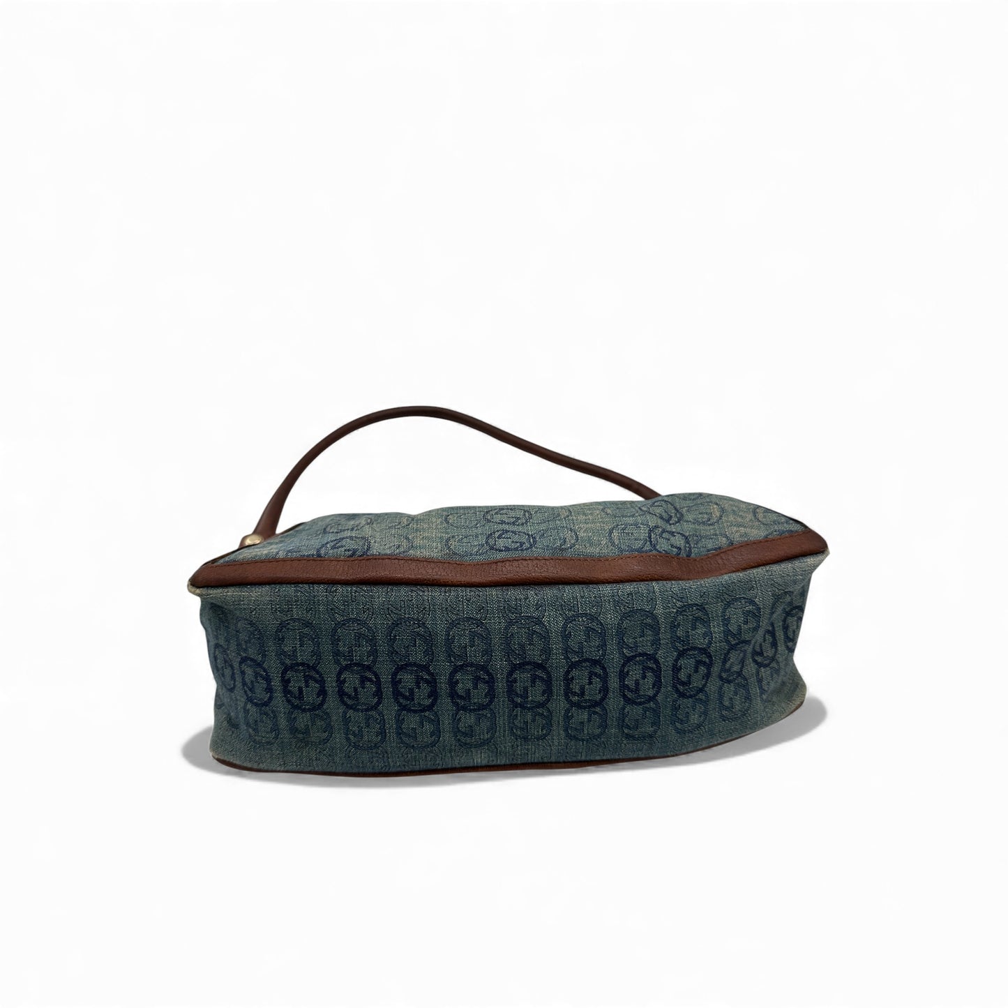 Vintage Gucci Abbey 130939 Denim Shoulder Bag