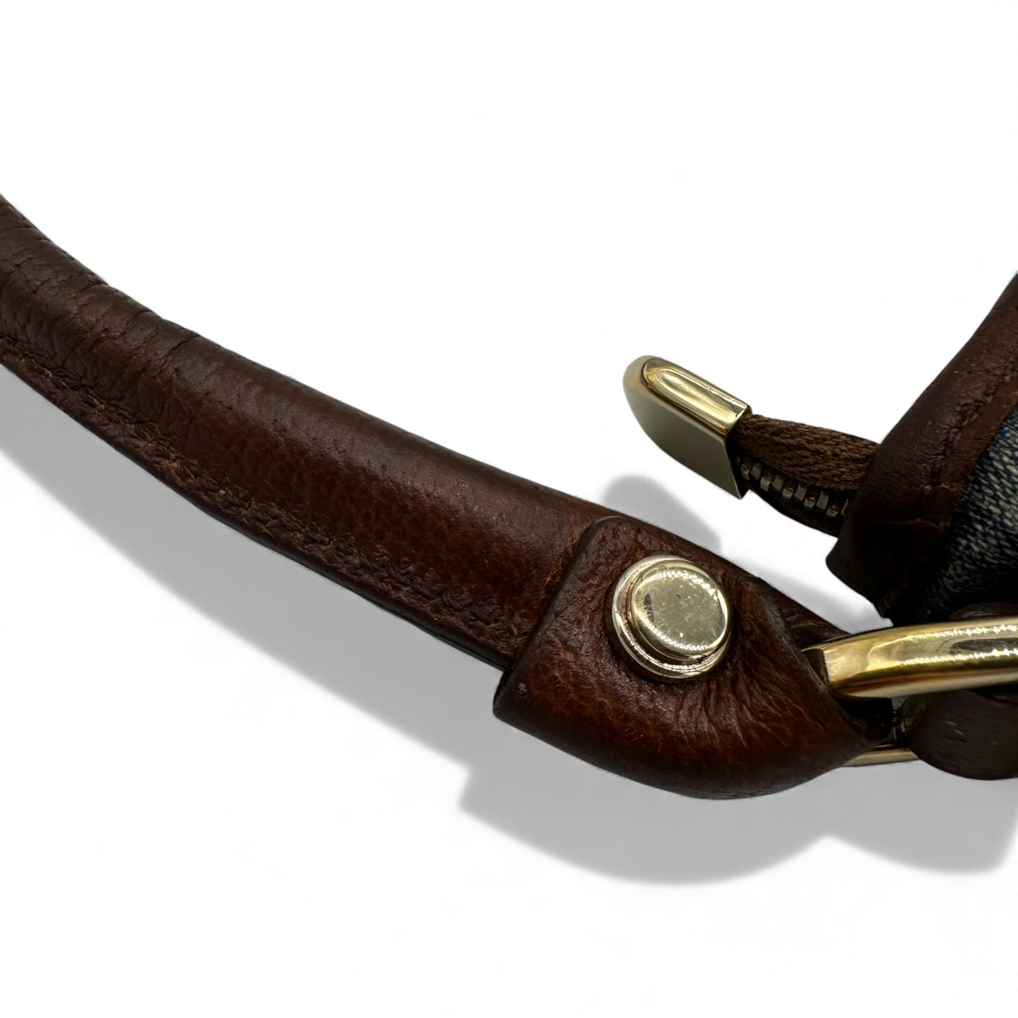 Vintage Gucci Abbey 130939 Denim Shoulder Bag