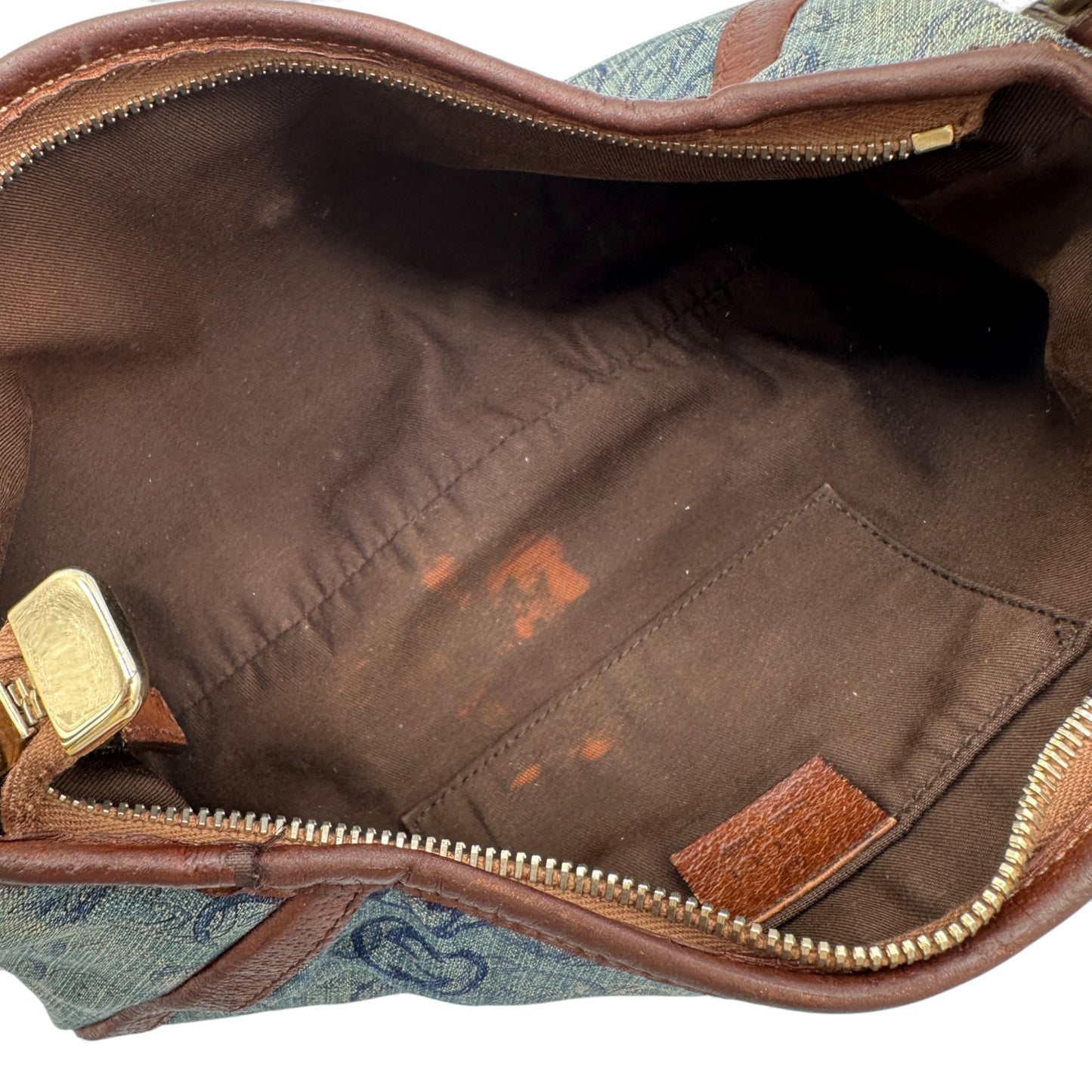 Vintage Gucci Abbey 130939 Denim Shoulder Bag