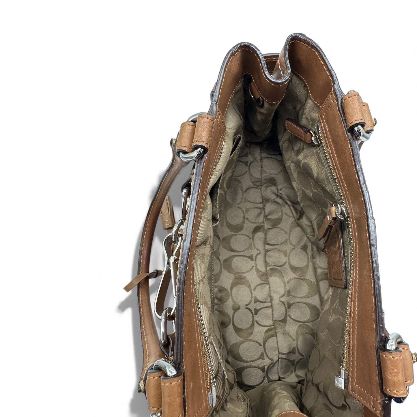 Vintage Coach 8A70 Hampton Clip Tote Handtasche