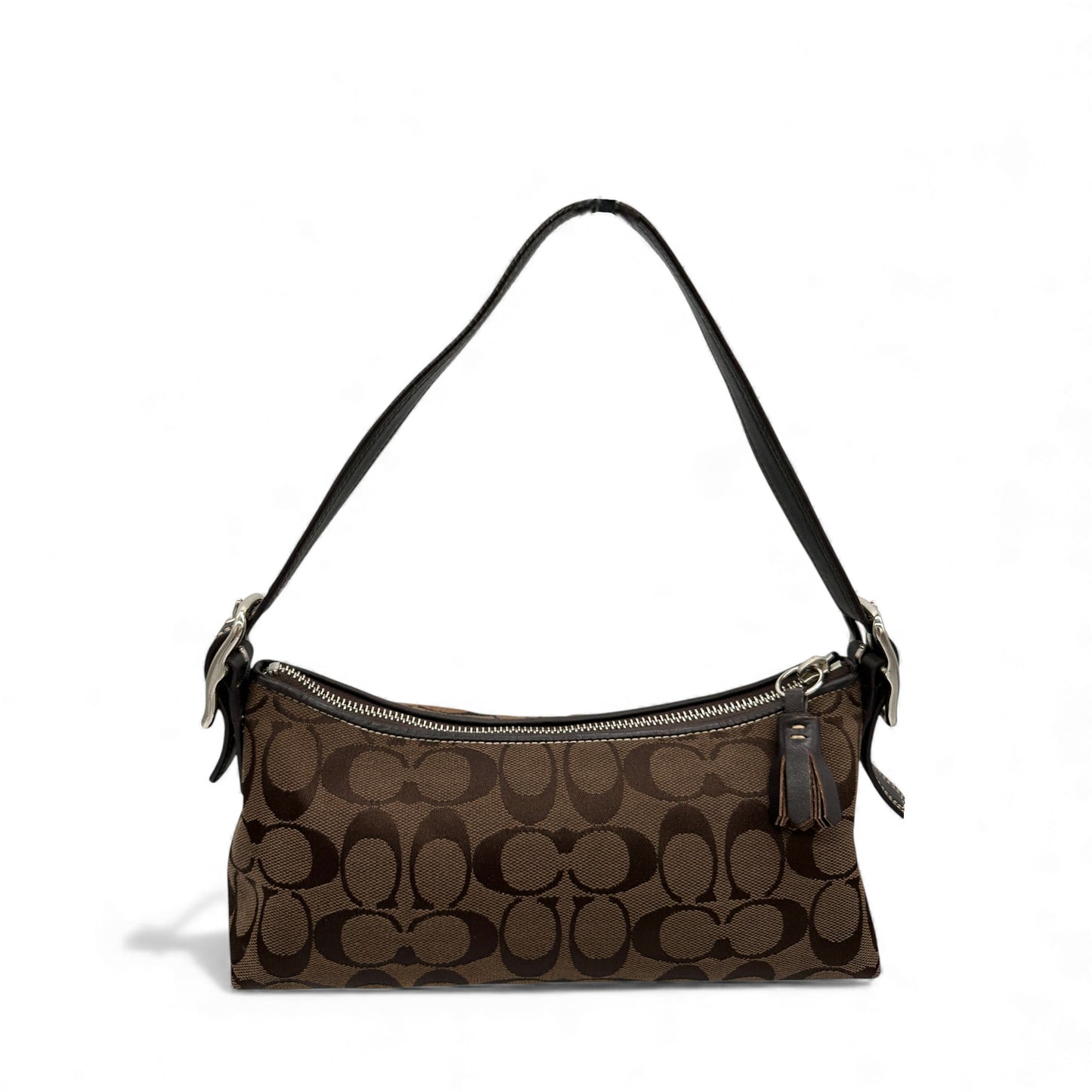 Vintage Coach 8K01 East West Baguette Shoulder Bag