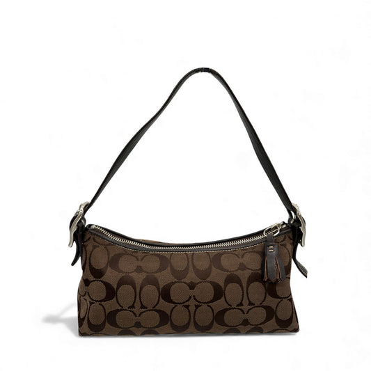 Vintage Coach 8K01 East West Baguette Shoulder Bag