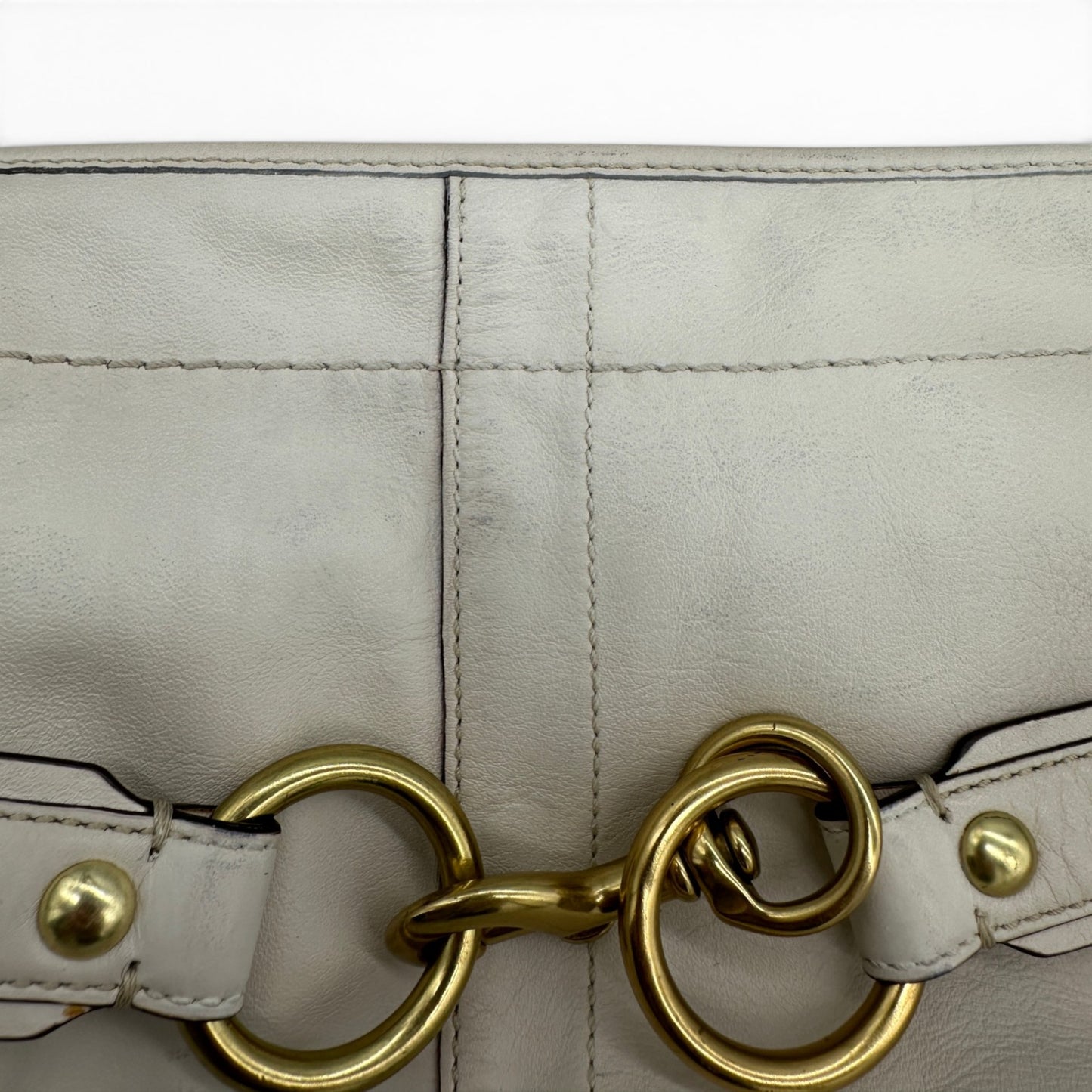 Sac bandoulière vintage Coach F11261 en cuir à motif mors Ergo