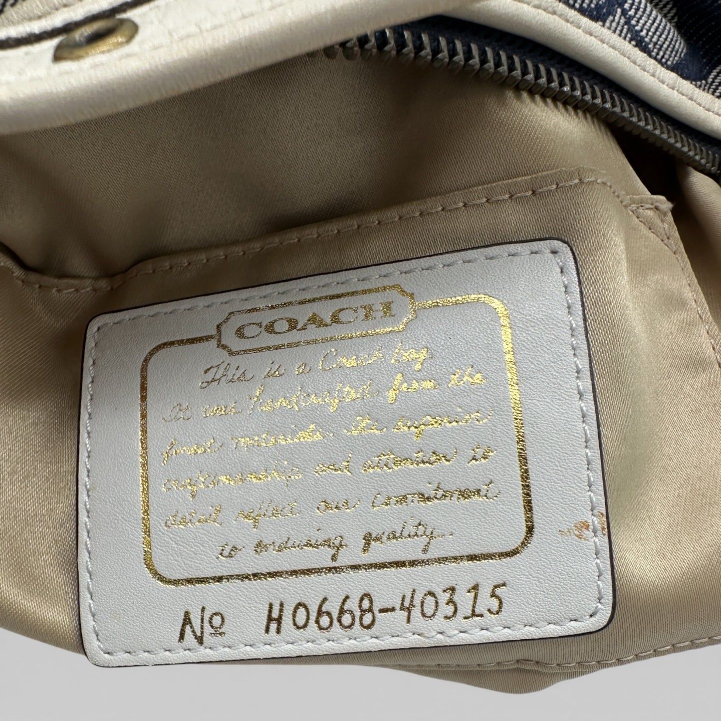 Sac bandoulière Coach Mini Legacy vintage 40224