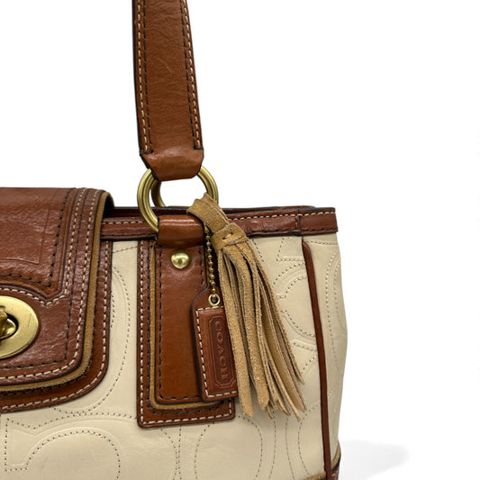 Vintage Coach 11330 Hamptons Turnlock Shoulder Bag