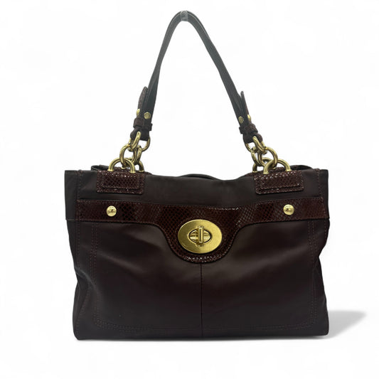 Vintage Coach F16531 Peyton Turnlock Shoulder Bag