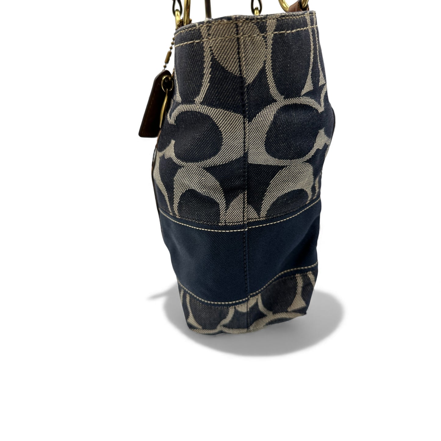 Vintage Coach 11179 Denim Tote Shoulder Bag