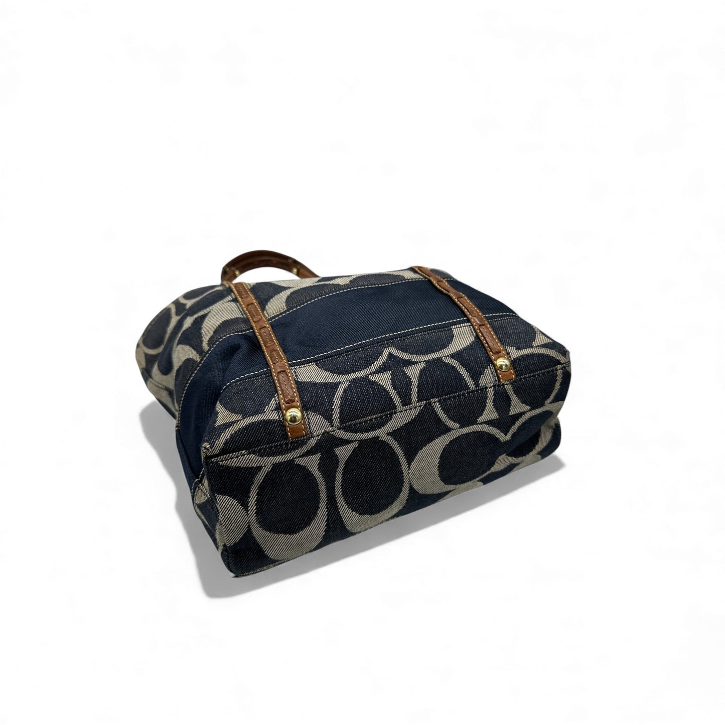 Vintage Coach 11179 Denim Tote Shoulder Bag