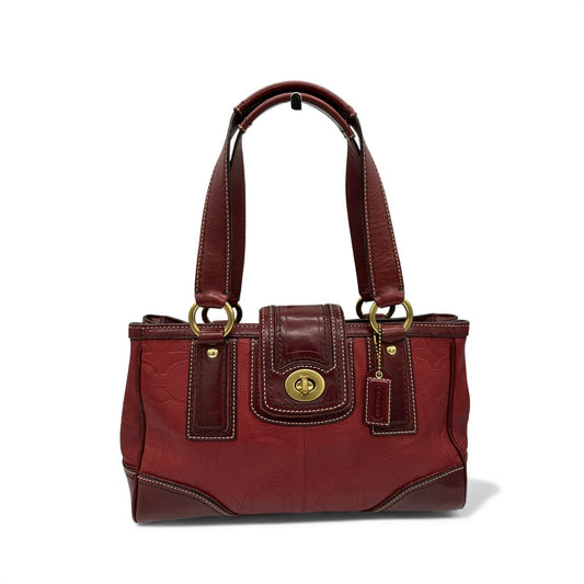 Vintage Coach 11330 Hamptons Turnlock Shoulder Bag