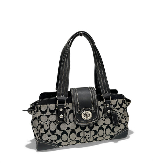 Vintage Coach F13975 Hamptons Carryall Schultertasche