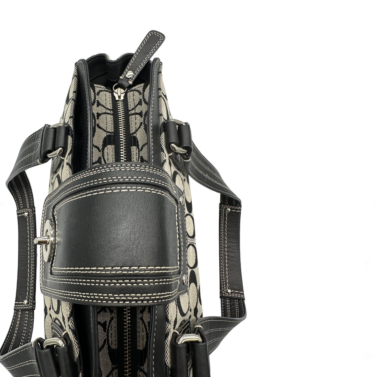 Vintage Coach F13975 Hamptons Carryall Shoulder Bag