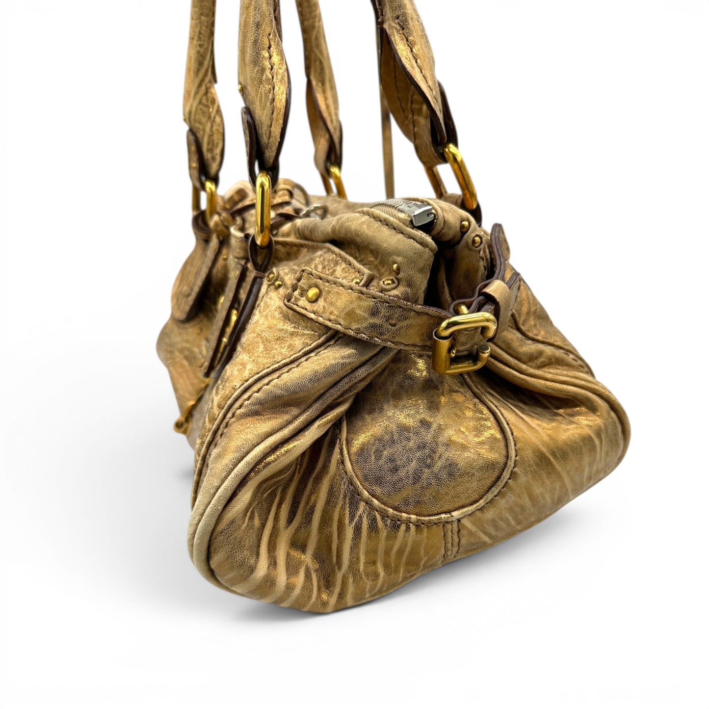 Sac à main Chloé Paddington en cuir rouge