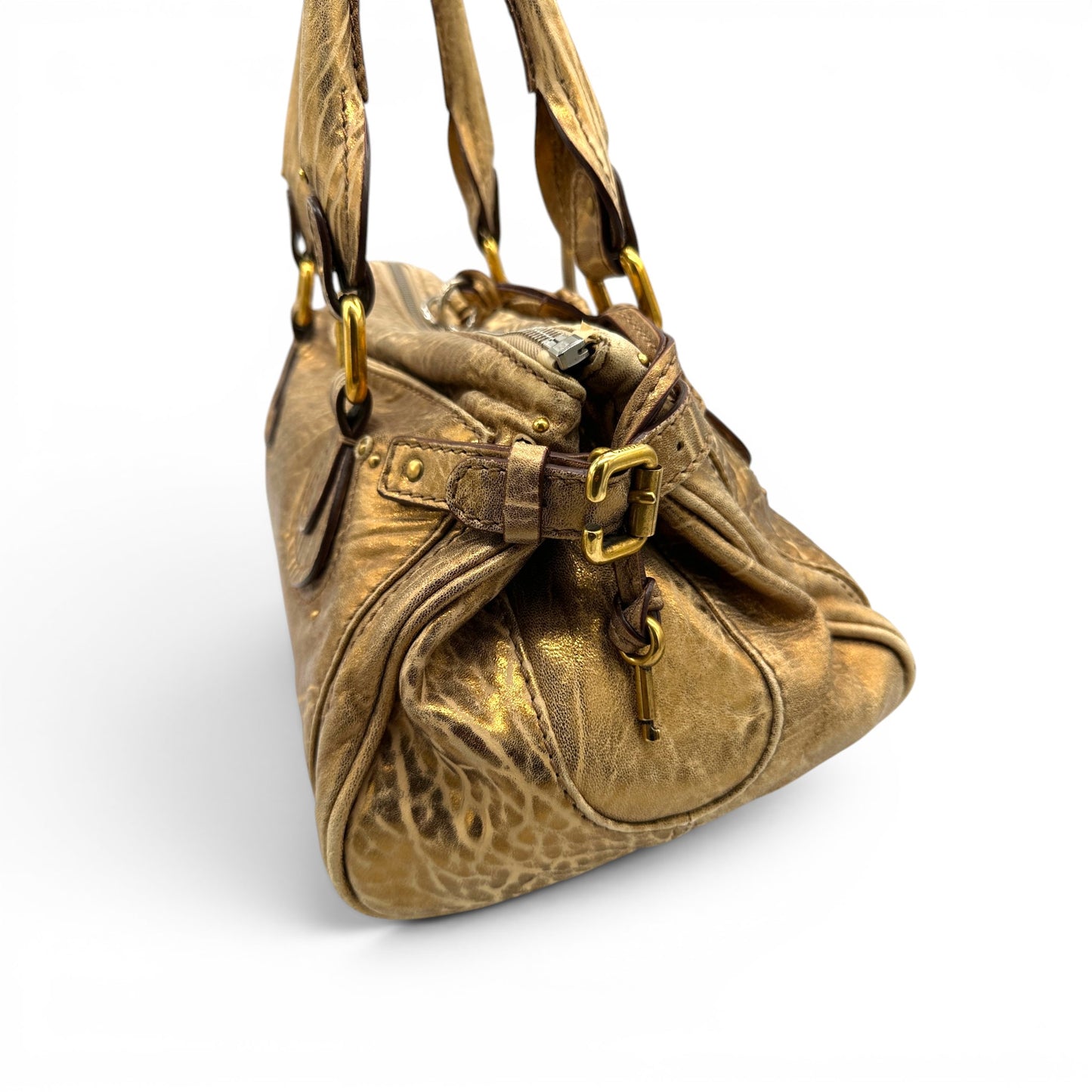 Sac à main Chloé Paddington en cuir rouge