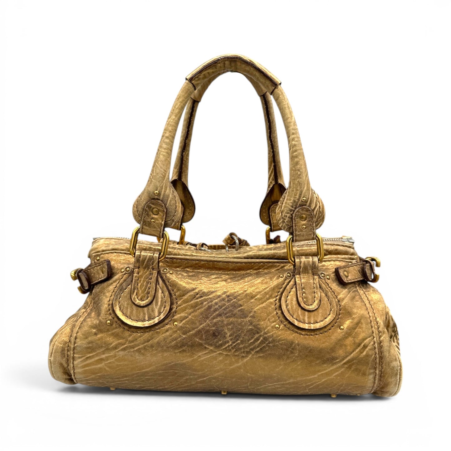 Sac à main Chloé Paddington en cuir rouge