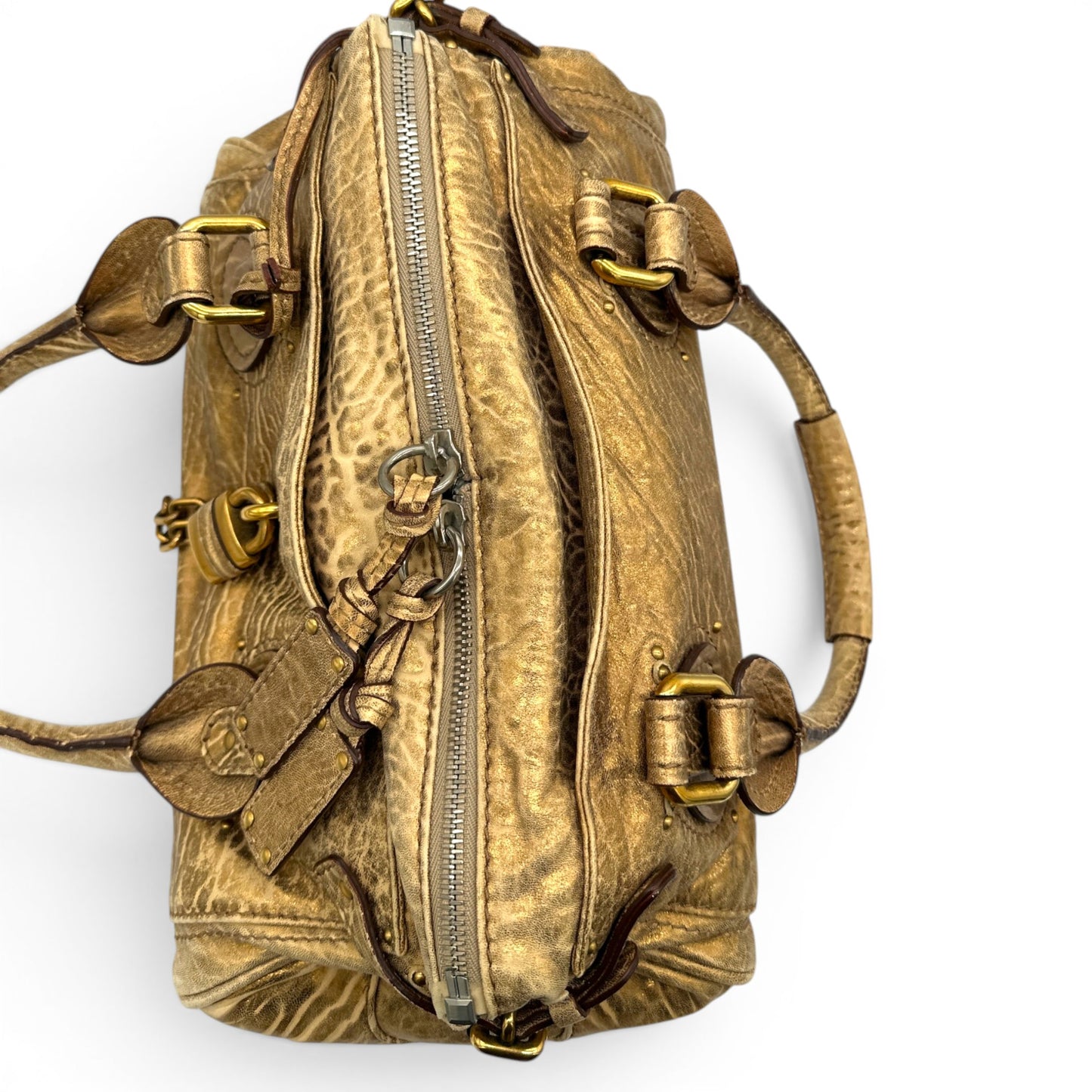 Sac à main Chloé Paddington en cuir rouge